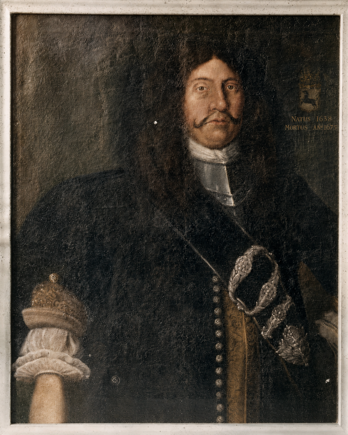 Major Erik Rappe (1630-1673), son till Heinrich Rappe. Originalet finns på Kalmars länsmuseum